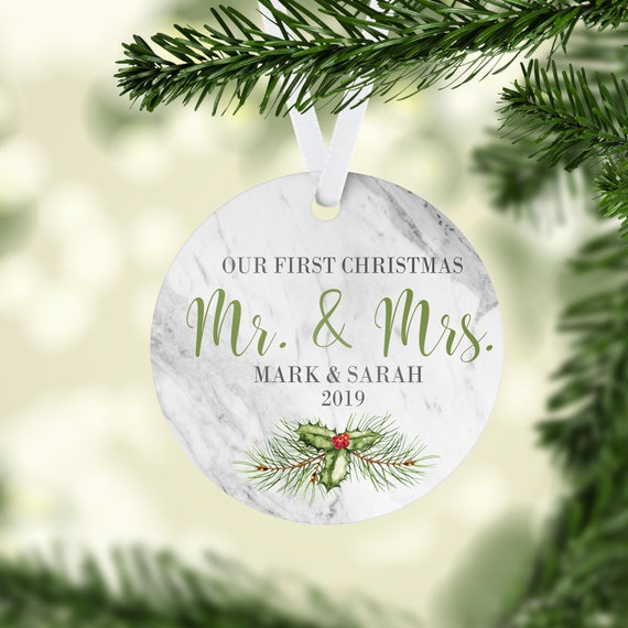 Wedding themed 2024 christmas ornaments