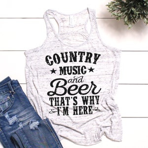 Country Music and Beer / Country Music Tank / Country Music Festival Tee / Country Music / Music and Beer /