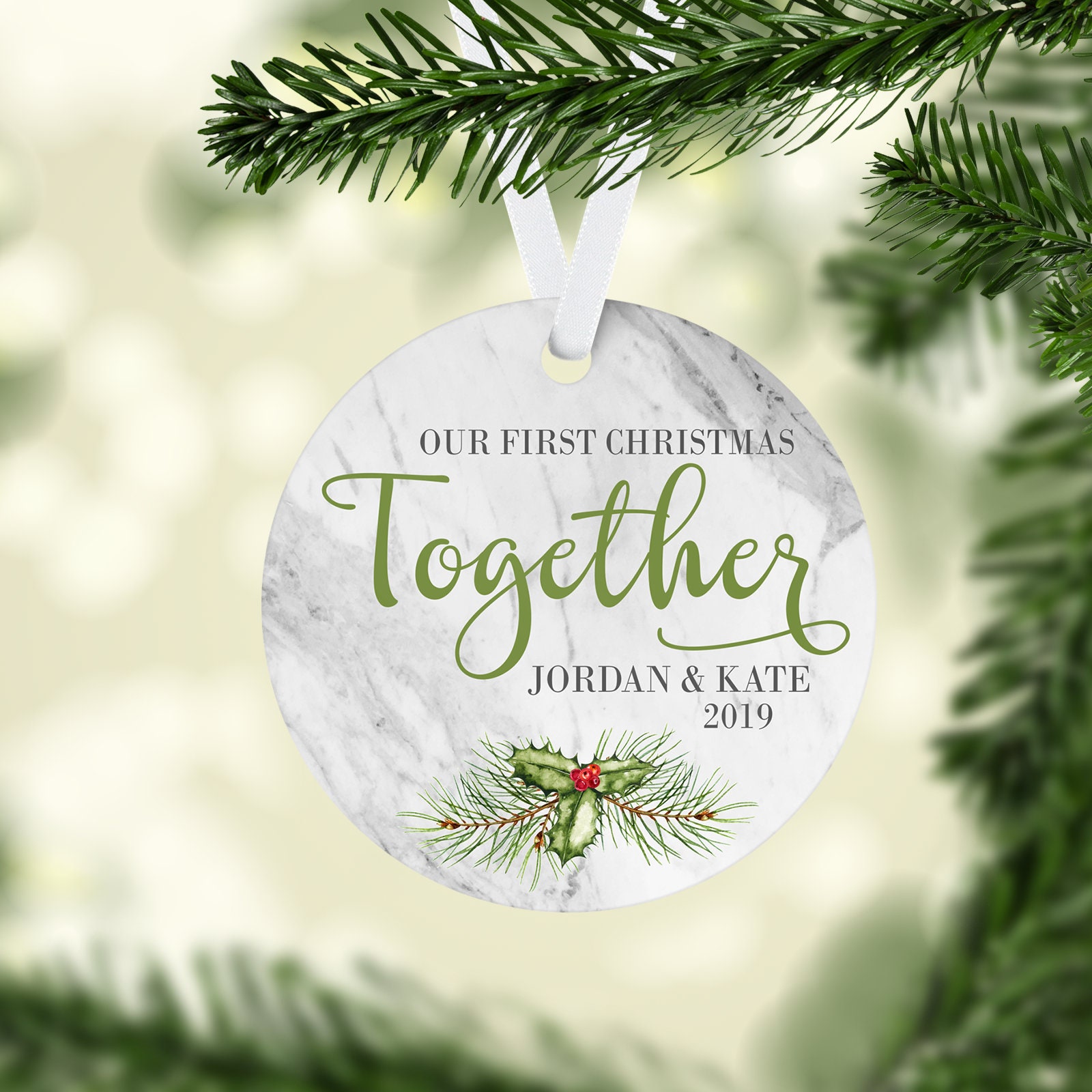 First Christmas Together, First Christmas, Housewarming Gift, Personalized  Couples Ornament, Couples, New Relationship - Etsy, image size:1600x1600