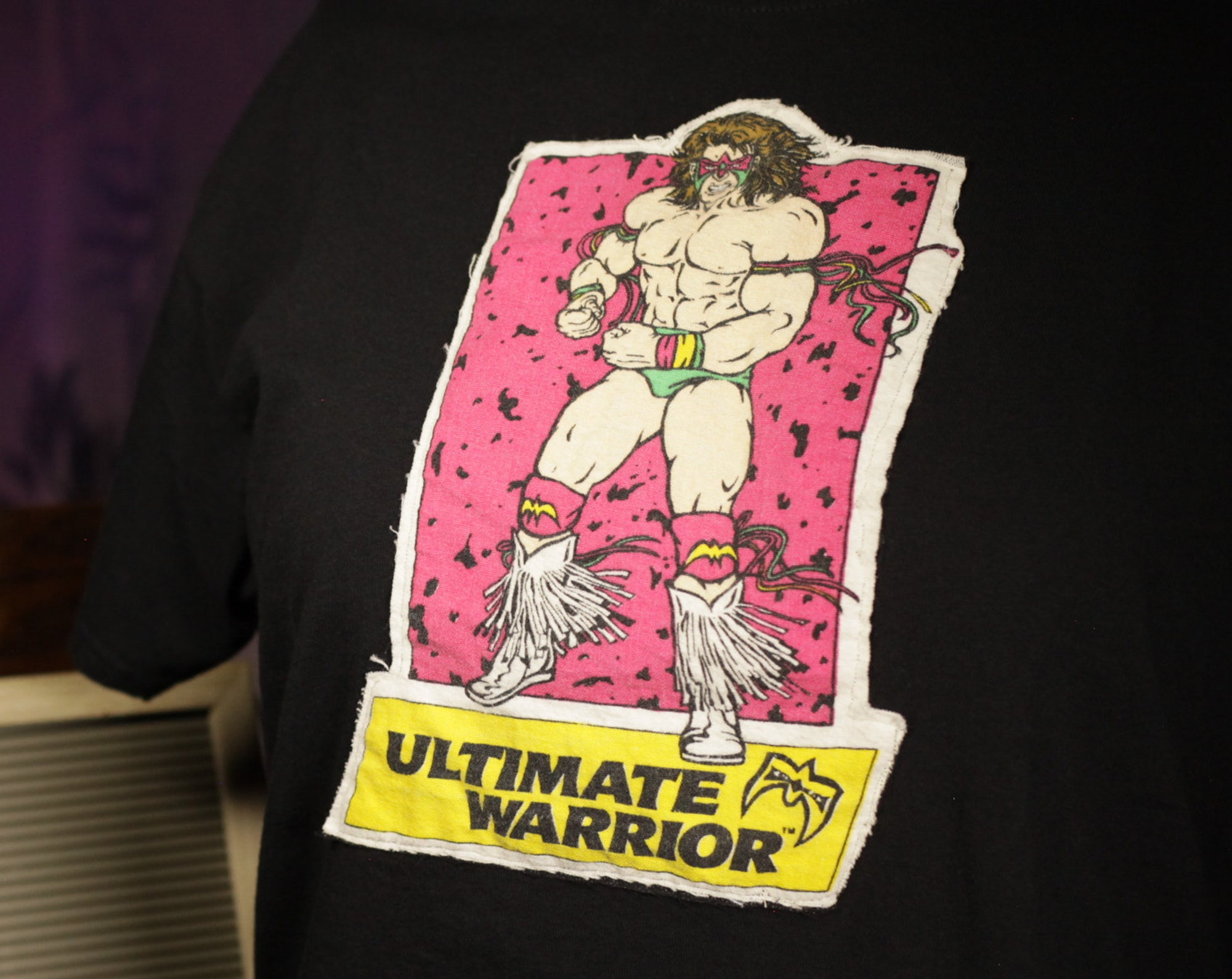 Discover Vintage WWF Ultimate Warrior Stoff auf neuem T-shirt