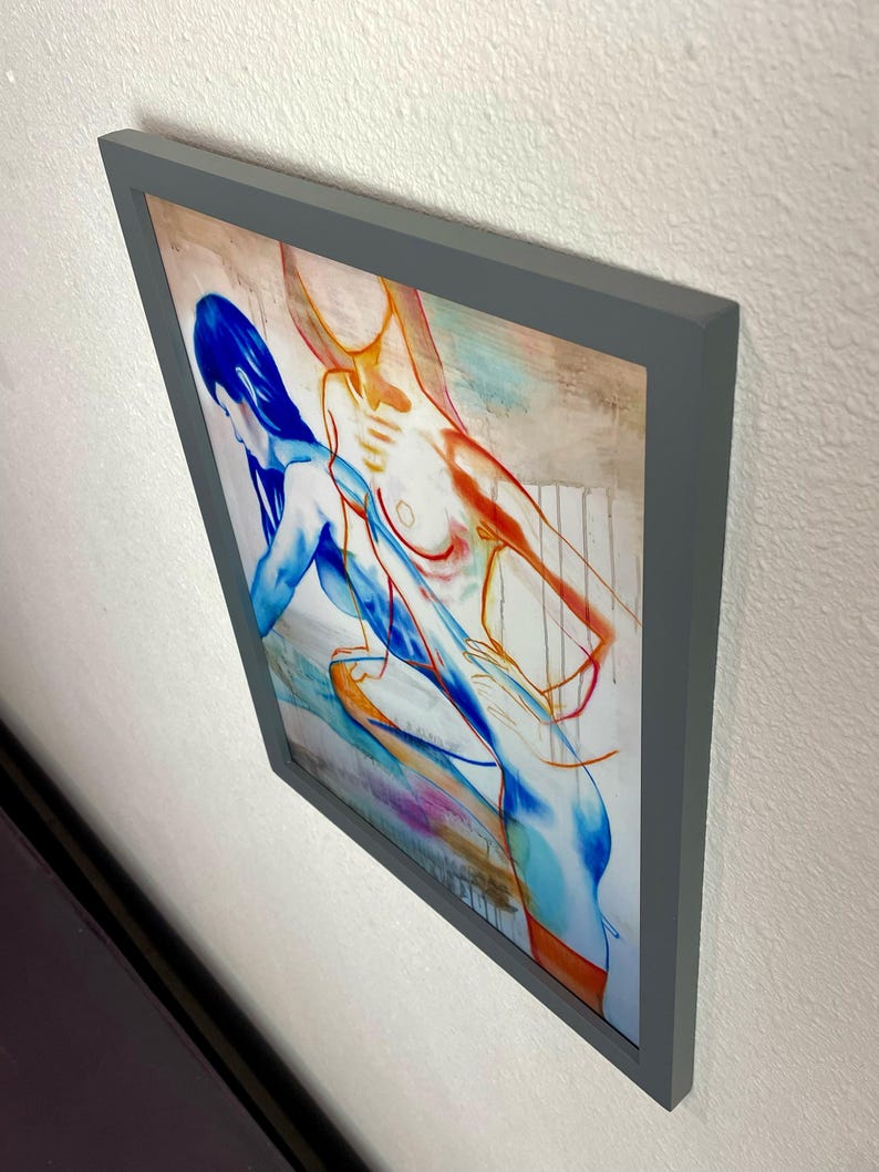 裸の女性の絵画キャンバスプリント、エロティック、セクシーな壁アート、寝室、ピンナップアート 画像 6