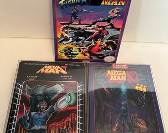 Nintendo NES Megaman Press kit media Lot 3pcs.