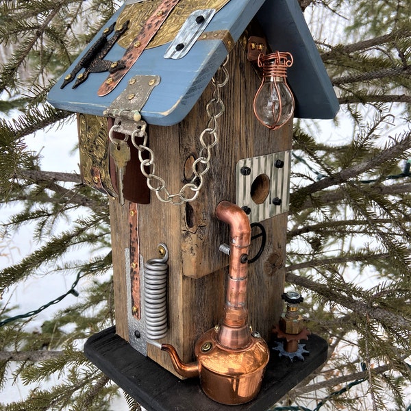 Steampunk Birdhouse - Etsy