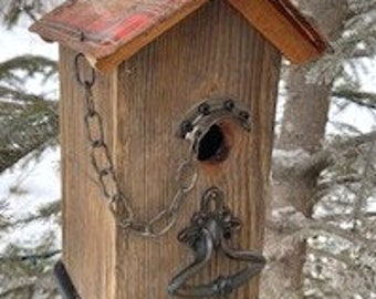 handmade rustic birdhouse 4274