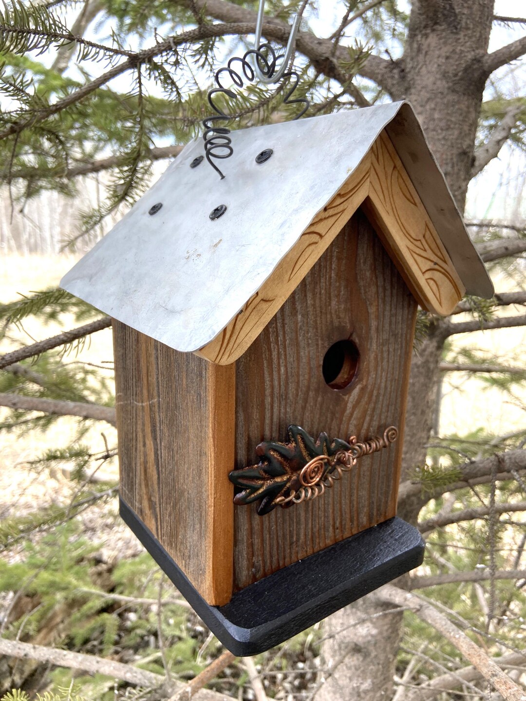 Rustic Wren Handmade Rustic Wren Birdhouse 4362 - Etsy
