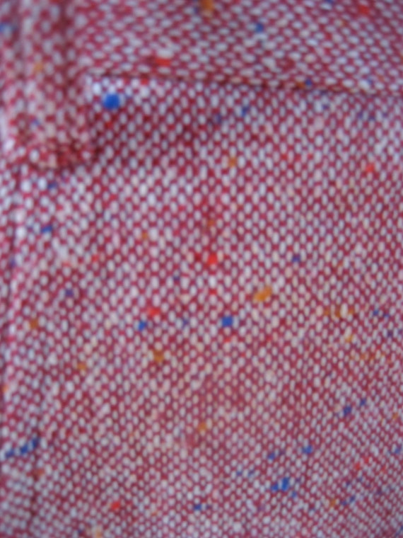 Vintage 60's red tweed maxi skirt - image 4