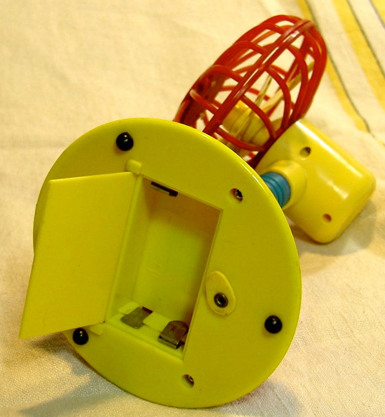 Toy fan bright plastic battery operated fan Etsy