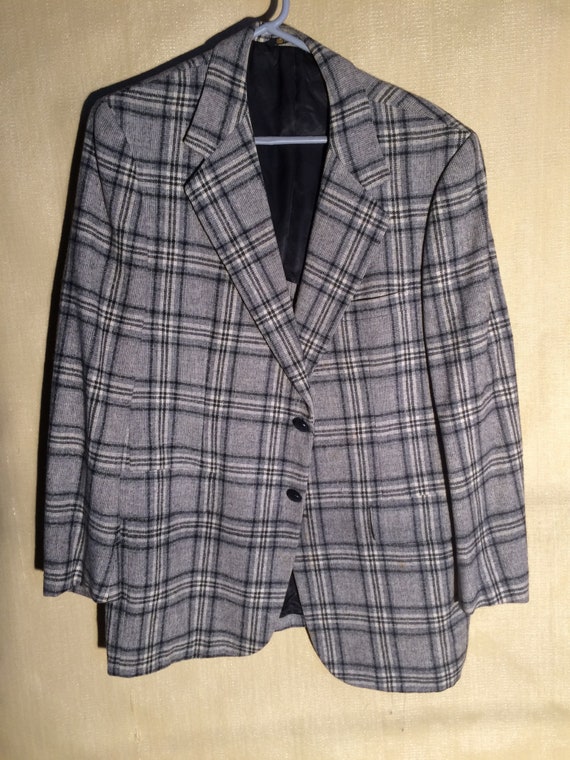 70s grey wool coat - Gem