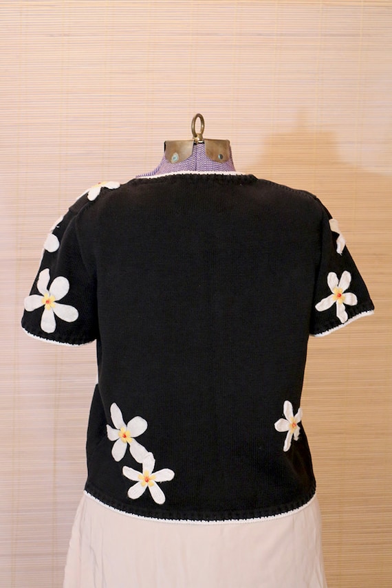 Vintage Cotton Short Sleeve Cardigan - image 2