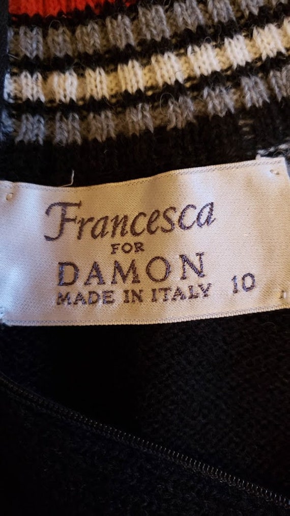 Mod 1960's Francesca Damon Sweater - Gem