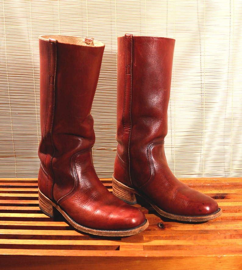 frye campus boot saddle