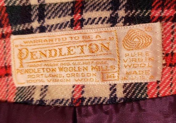 Vintage fitted women's Pendleton Plaid Jacket - image 4