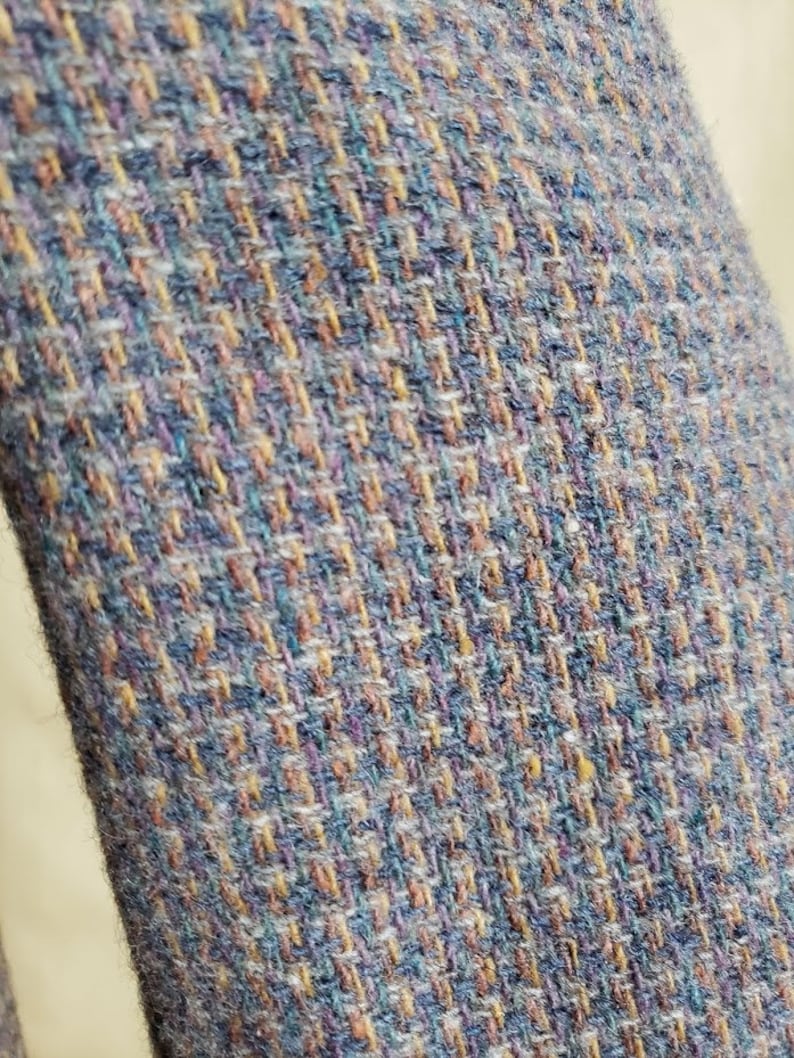 Vintage Blue Gray and Peach Tweed Sport Coat