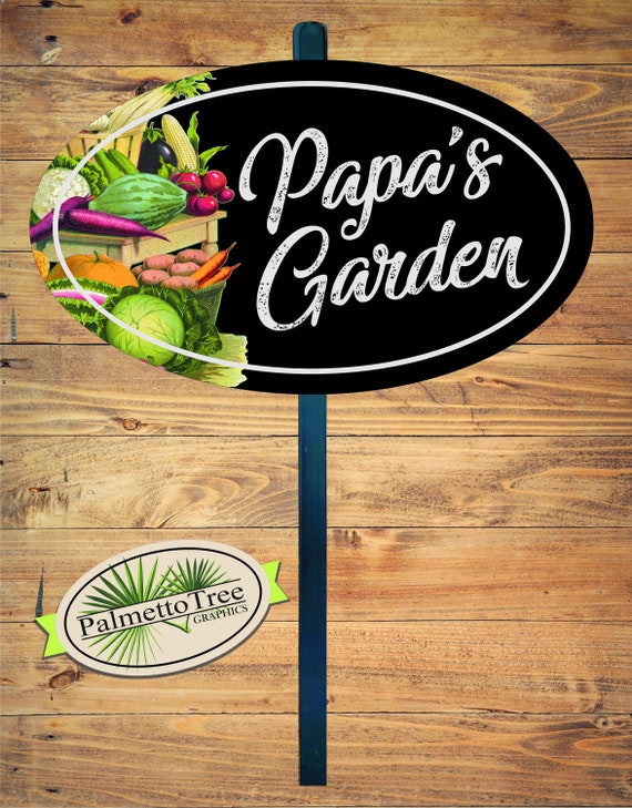 Personalized Vegetable Garden Sign | Etsy