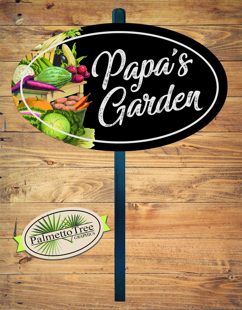 Personalized Vegetable Garden Sign Etsy