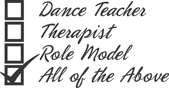 Download Therapist Dance Teacher Digital File Svg Esp Png Jpg File Etsy