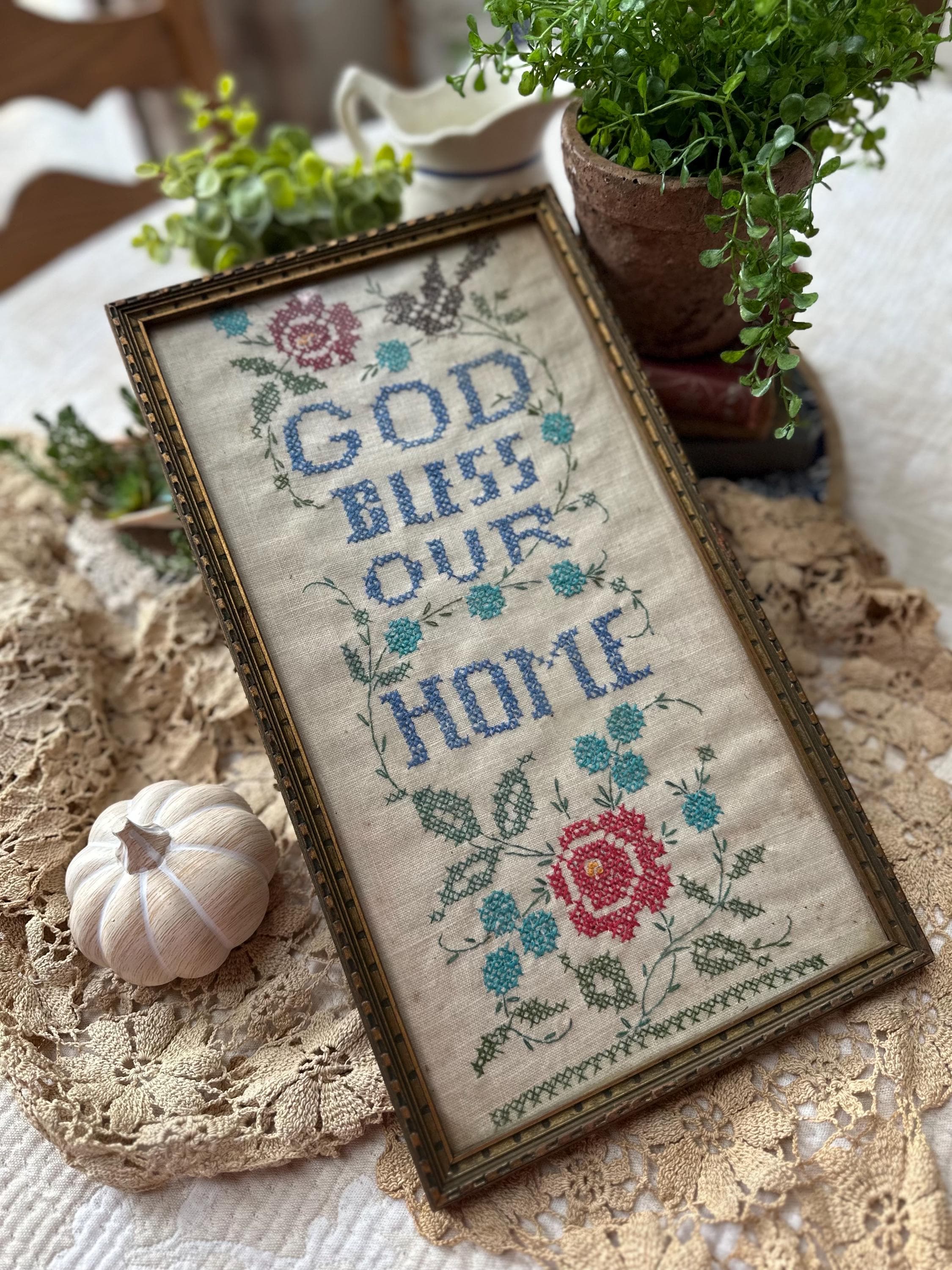 ヨーロッパ　絵画　刺繍　ヴィンテージ ヨーロッパ 絵画 刺繍 ヴィンテージ