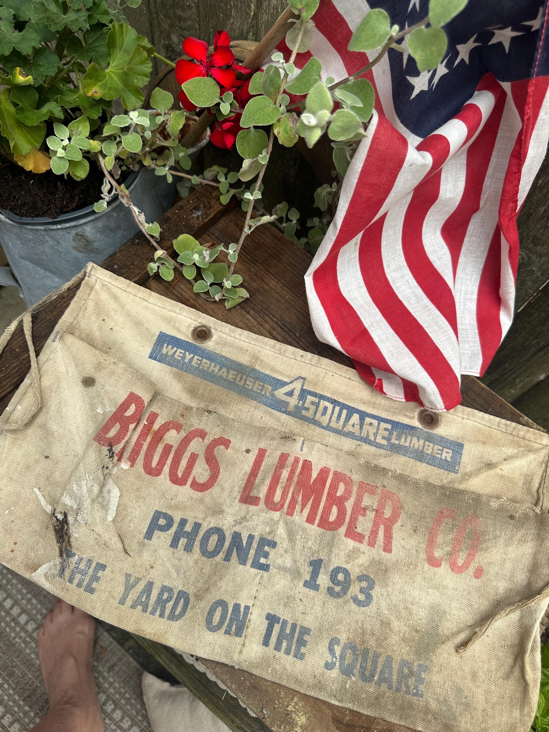 Vintage Lumber Yard Apron - Etsy