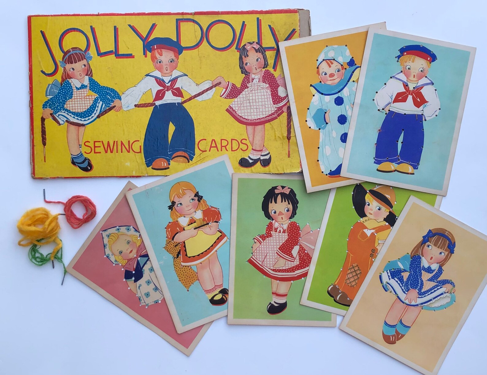 Cartes à coudre JOLLY DOLLY vintage authentiques des années Etsy