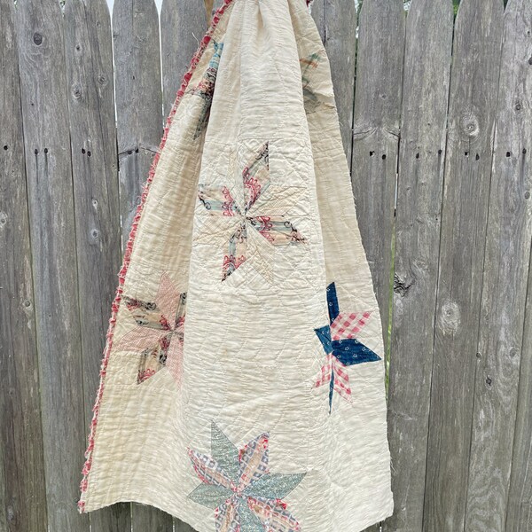 Antique Quilt Pieces Etsy