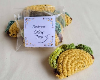 Crochet Catnip Taco Toy: Handmade Funny Cat Toy