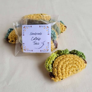 Katzenminze Taco Katzenspielzeug, Katzenminze Taco Spielzeug, lustiges Katzenspielzeug, Einzigartiges Katzenspielzeug, Katzenminze Taco, Taco Spielzeug, Gehäkeltes Katzenspielzeug, Handgefertigtes Katzenspielzeug