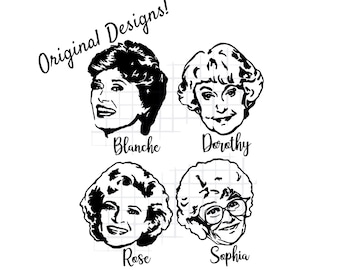 Golden Girls Decals, Weather Resistant Vinyl Sticker