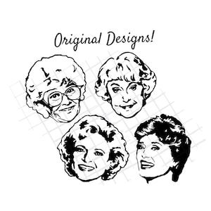 Golden Girls Vinyl Decals, Vinyl Stickers, Golden Girls Stickers, Car Decals, Laptop Decals, The Golden Girls, Weather Resistant Vinyl Decal
