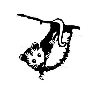Baby Possum Vinyl Decal, Possum Sticker, Possum Decal