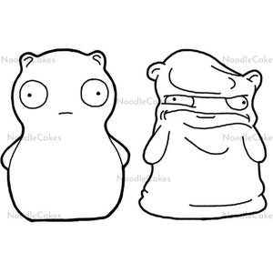 Kuchi Kopi Vinyl Stickers, Good Kuchi Kopi, Bad Kuchi Kopi, Bob&#39;s Burgers Stickers, Vinyl Decal, Weather Resistant Car Decal, Laptop Decal