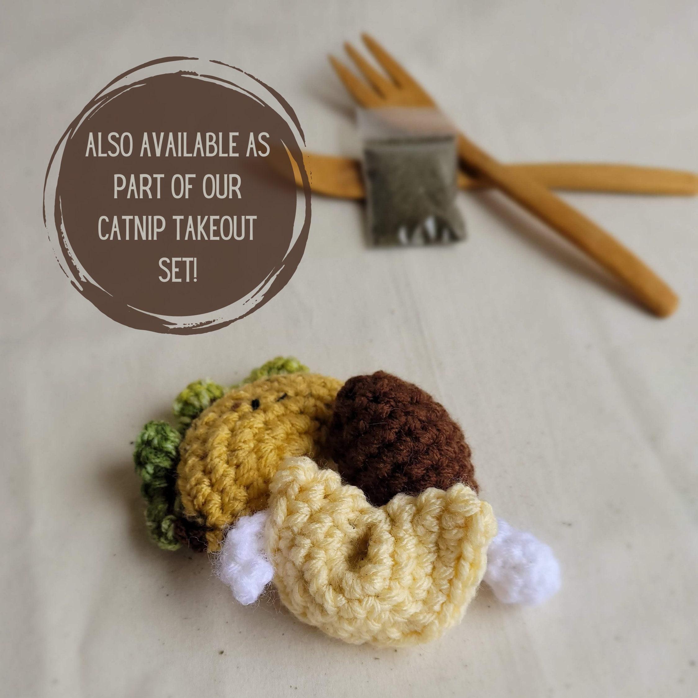 Catnip Drumstick Toy Food Shaped Cat Toy Crochet Cat Toy Etsy