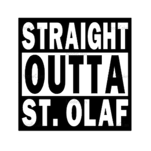Straight Outta St Olaf Decal, Golden Girls Decal, Vinyl Sticker, St Olaf Decal, Car Decal, Weather Resistant Decal, Golden Girls Sticker