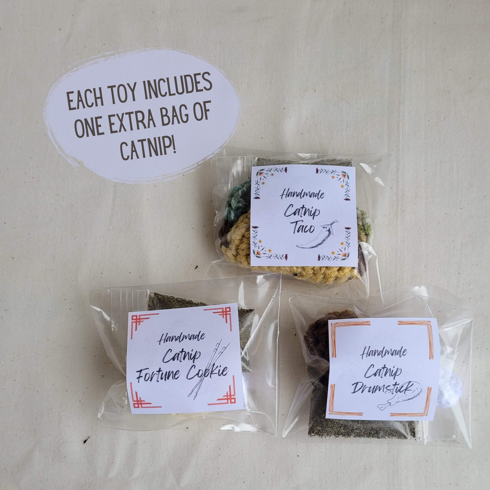 Catnip Takeout Toys Takeout Cat Toys Catnip Toy Funny Cat Etsy