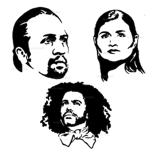 Hamilton Broadway Cast Vinyl Stickers - Portrait Decals