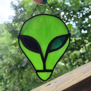 Alien Suncatcher, ufo art, space decor