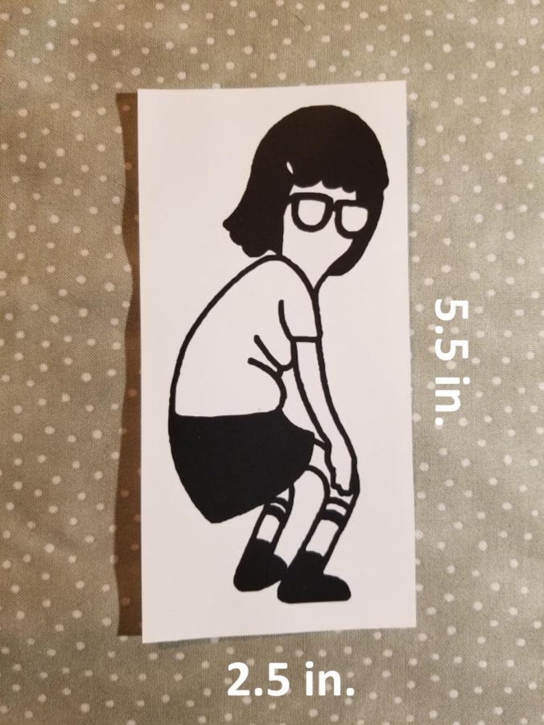 Twerking Tina Decal Tina Belcher Sticker Bob S Burgers Etsy
