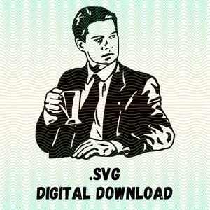 Agent Dale Cooper svg, Twin Peaks svg, Agent Cooper svg, Dale Cooper svg, Cricut Cut File, Silhouette Cut File, Personal Use svg, Twin Peaks