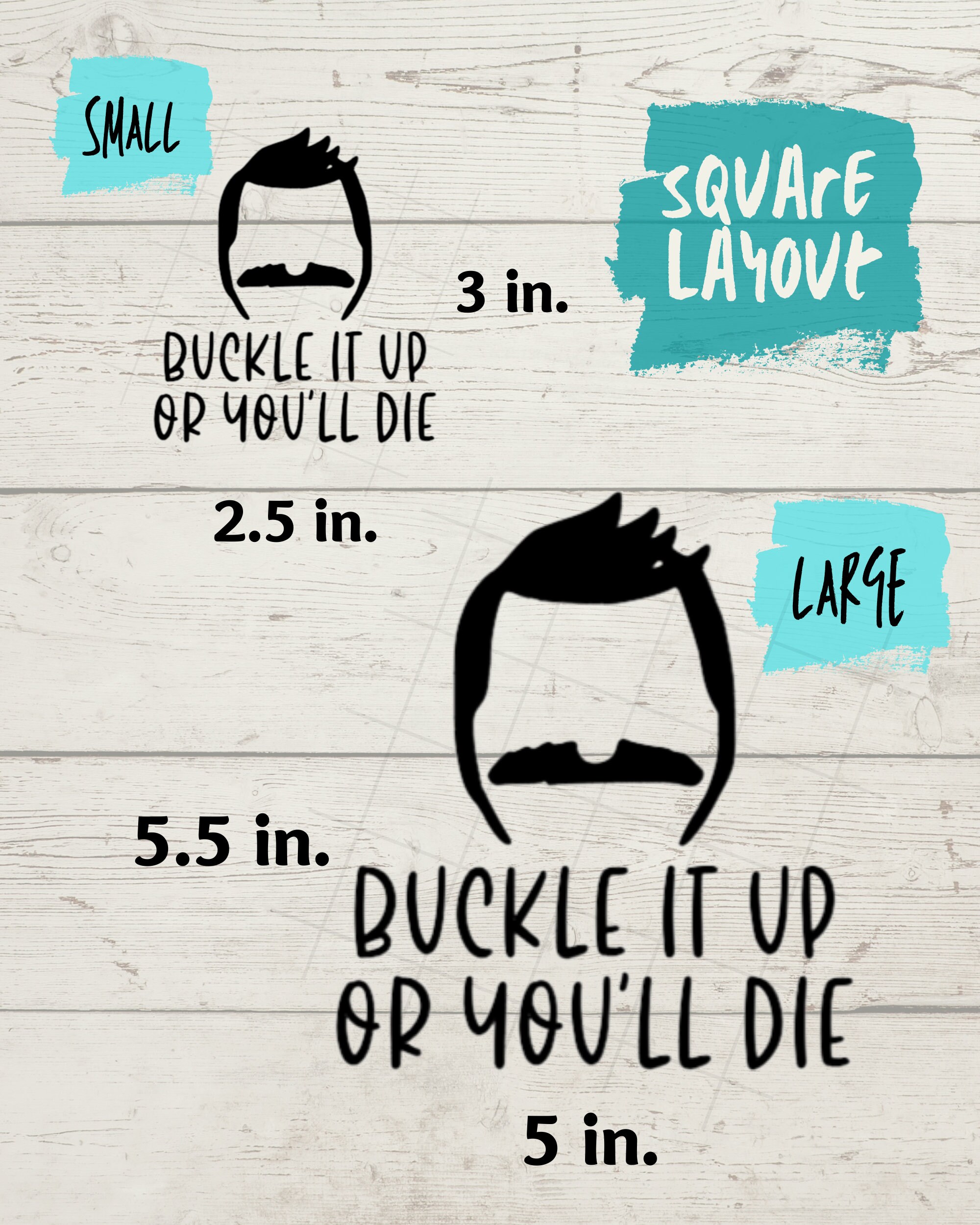 2x) Buckle Up I Want To Try Something Sticker Self Adhesive Vinyl