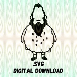 Beefsquatch svg, Bob&#39;s Burgers svg, Digital Download, Cricut Cut File, Silhouette svg, Personal Use svg, Gene Belcher svg, Funny svg