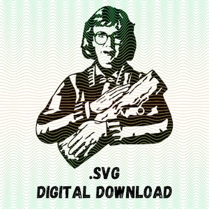 Twin Peaks Log Lady svg, Twin Peaks svg, The Log Lady svg, Cricut svg Download, Silhouette svg, digitaler Download, persönlichen Gebrauch svg