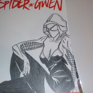SPIDER-GWEN 1 Original Sketch Cover by Kid Ever Buy it and add yourself or another character image 2