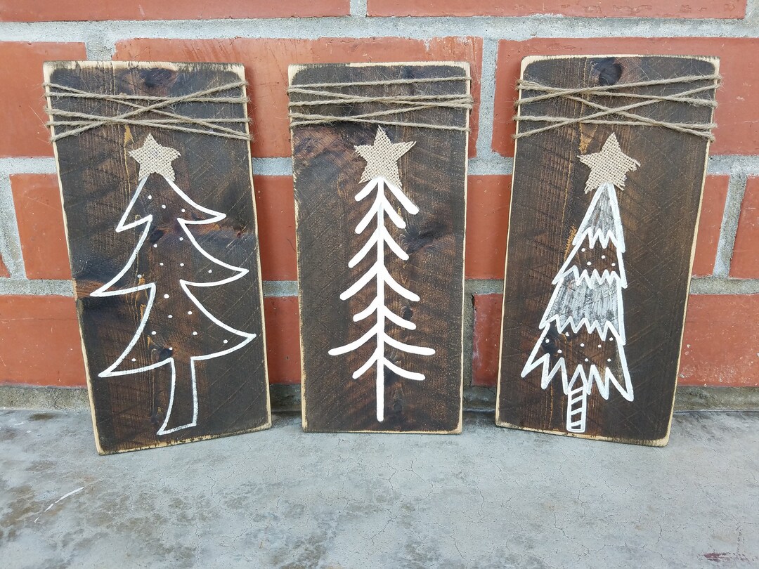 Christmas Tree Signs, Wood Christmas Sign, Christmas Decor, Christmas