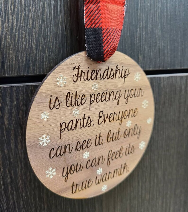 Funny Ornament Friend Ornament Funny Friend Ornament Etsy