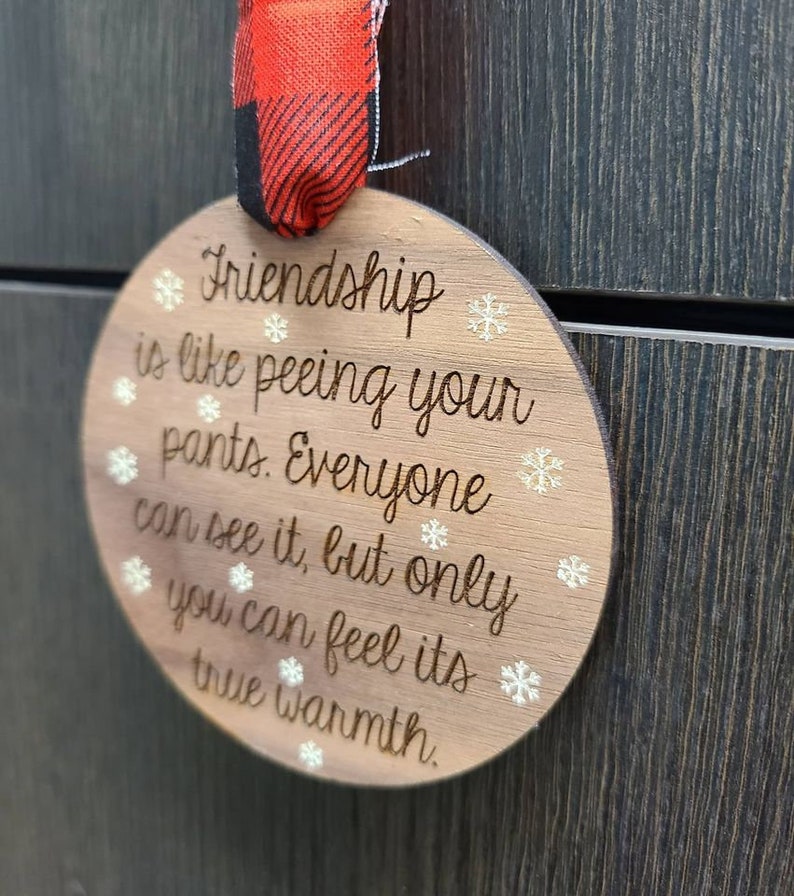 Funny Ornament Friend Ornament Funny Friend Ornament Etsy