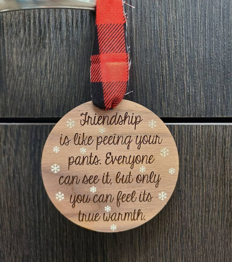 Funny Ornament Friend Ornament Funny Friend Ornament Etsy