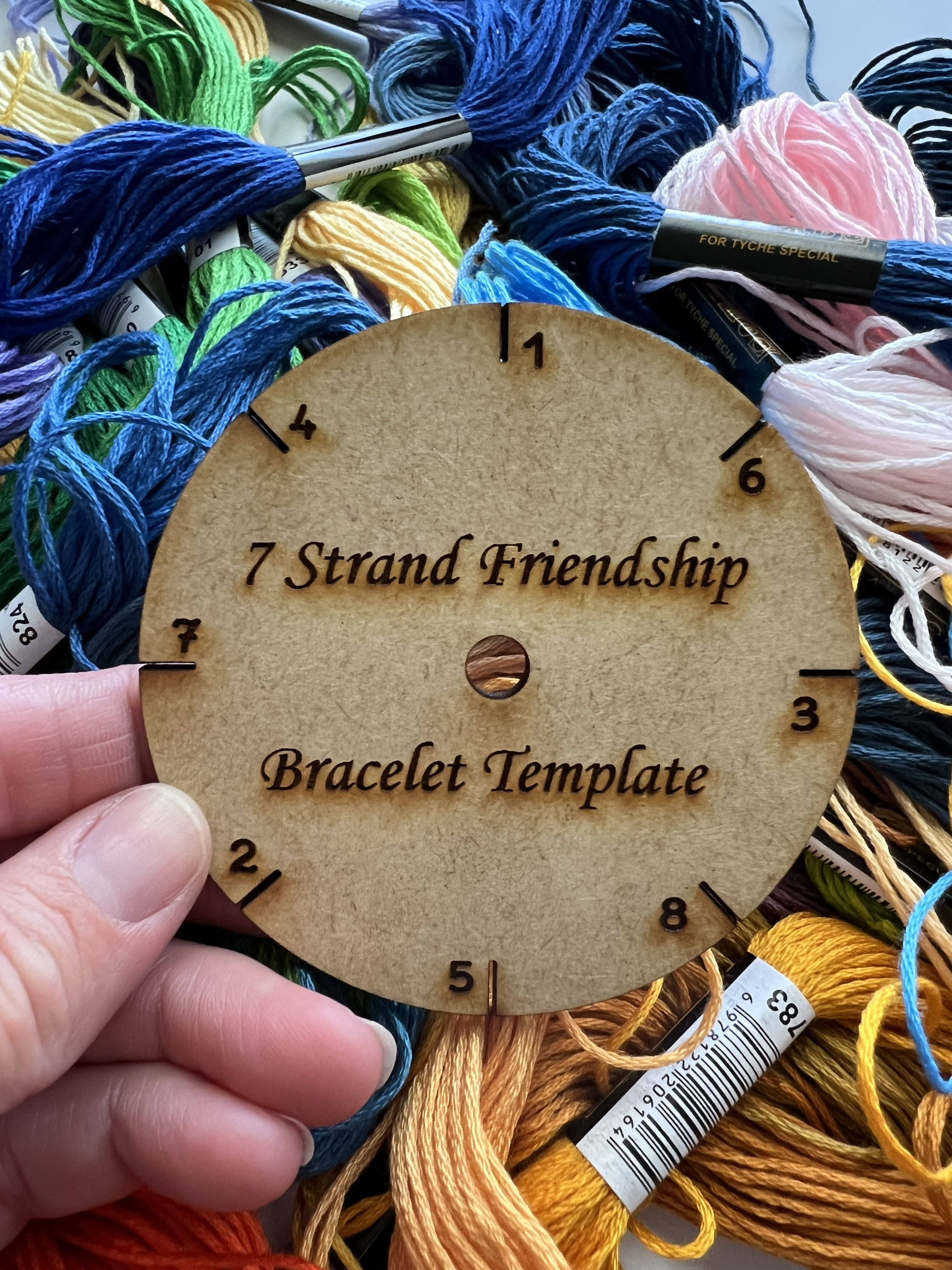 7 Strand Friendship Bracelet Kit, Friendship Bracelet Template, String ...