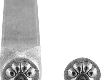 Paw Print Metal Stamp Design Stamp Metal Stamping Tools Steel Professional Tools 6mm Impression Dog Metal Stamp