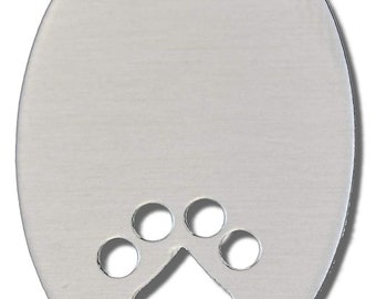 Metal Stamping Blanks Oval Connector Blanks Paw Oval Charms Oval Blanks 1 Inch Blanks 1 Inch Circle BULK Stamping Blanks 50pcs