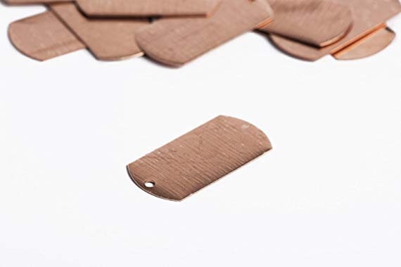 copper dog tag blanks
