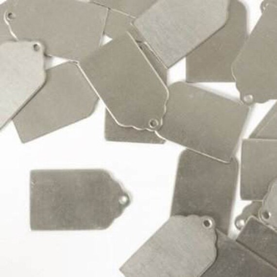 Metal Stamping Blanks Tag Stamping Blanks Silver Aluminum Tag Etsy